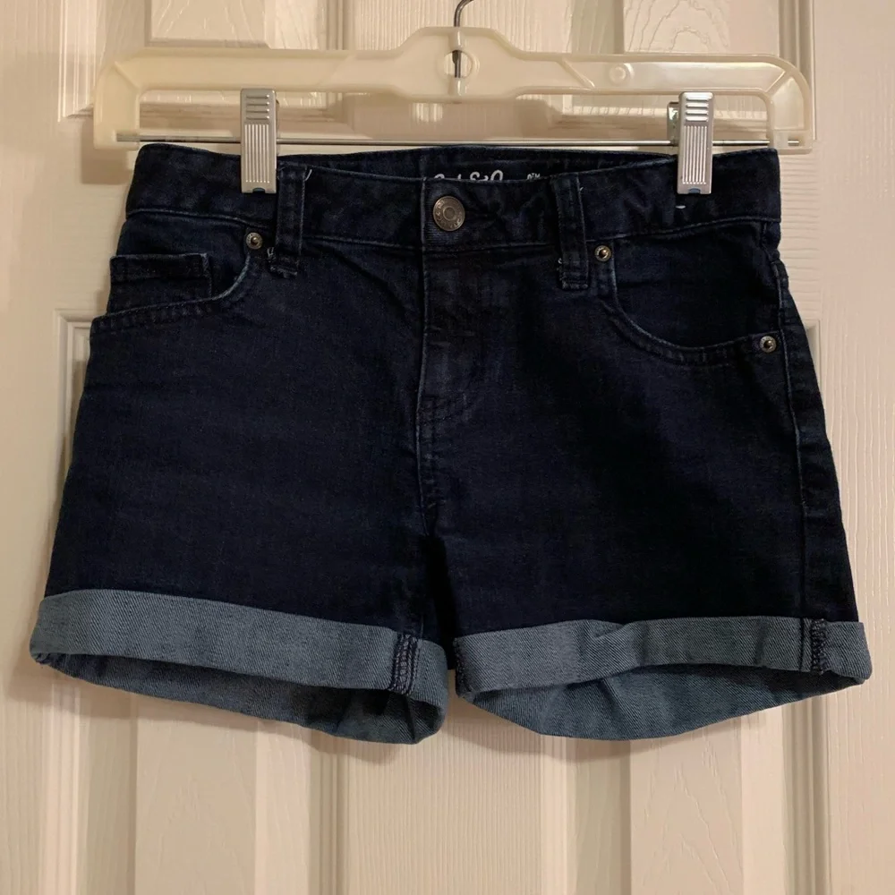 Cat & Jack girls denim shorts w/ adjustable waist Size 7